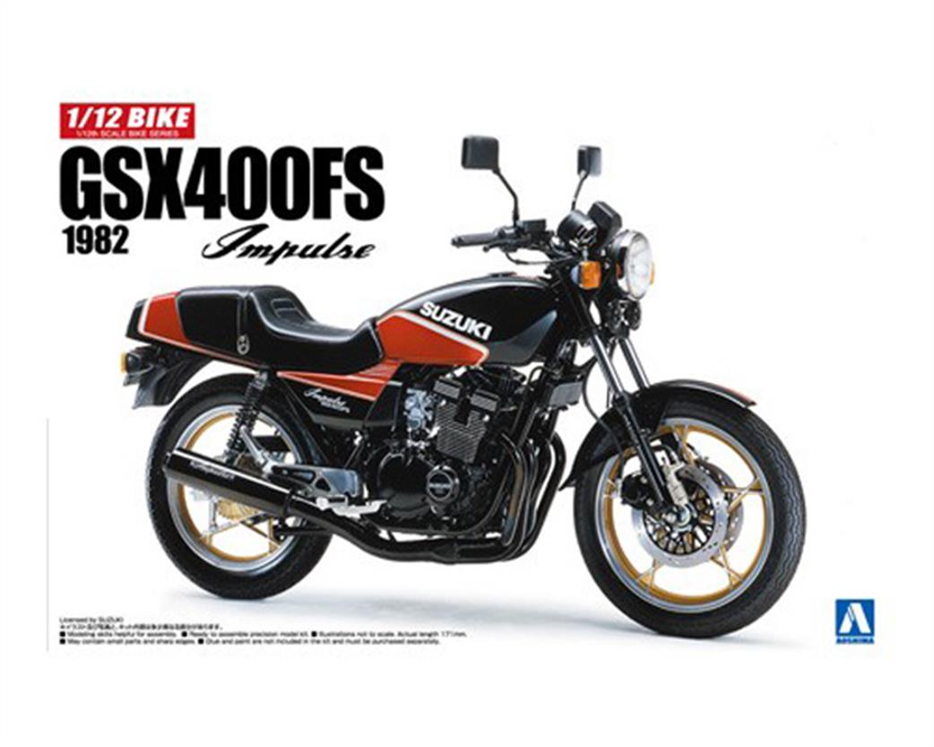 Aoshima 05395 Suzuki GSX400FS Impulse 1892 Motorcycle Kit 1/12