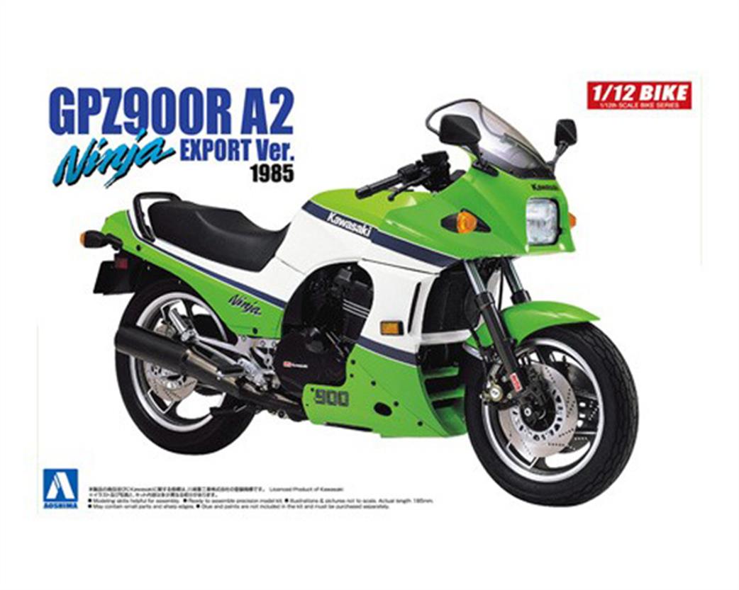 Aoshima 05397 Kawasaki GPZ900R Ninja A2 Export Motorcycle Kit 1/12