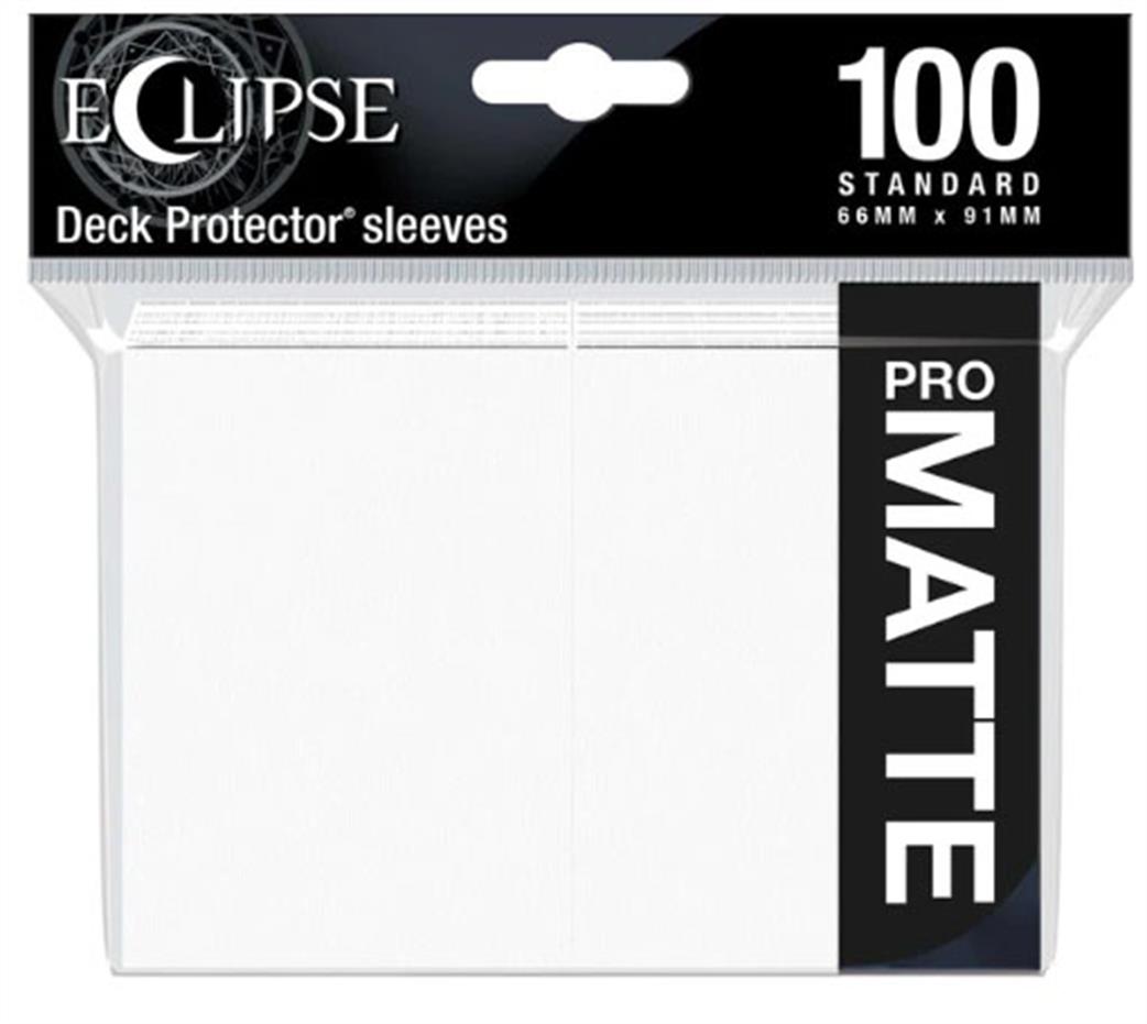 Ultra Pro  15612 100 Pro-Matte Eclipse Arctic White Deck Protectors