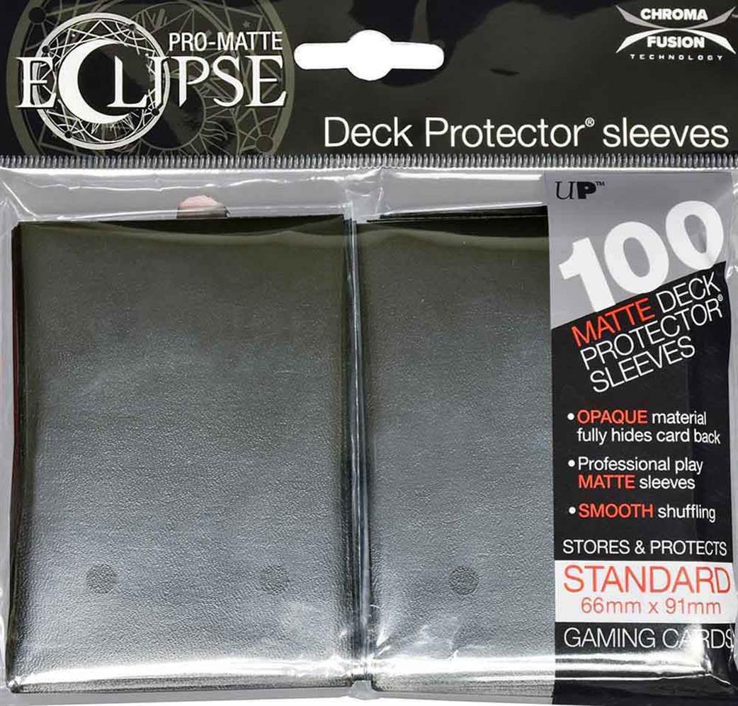 Ultra Pro  15613 100 Pro-Matte Eclipse Jet Black Deck Protectors
