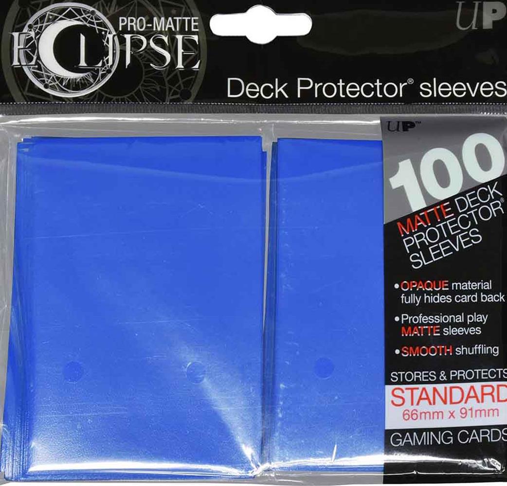 Ultra Pro  15614 100 Pro-Matte Eclipse Pacific Blue Deck Protectors