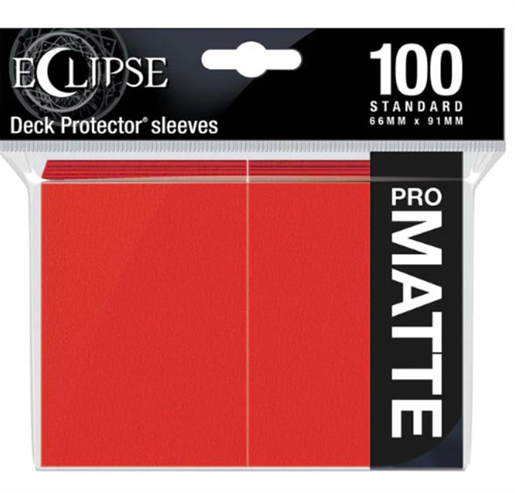 Ultra Pro  15616 100 Pro-Matte Eclipse Apple Red Deck Protectors