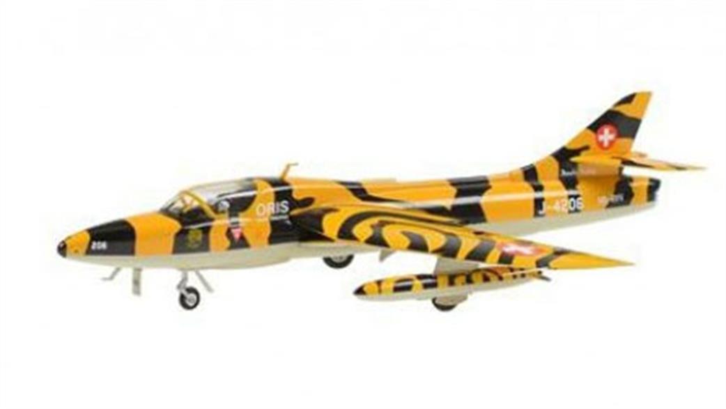 Arwico 1/72 ACE85001206 Hunter Mk68 Tiger Livery J-4206 Twin Seat Swiss Air Force Model