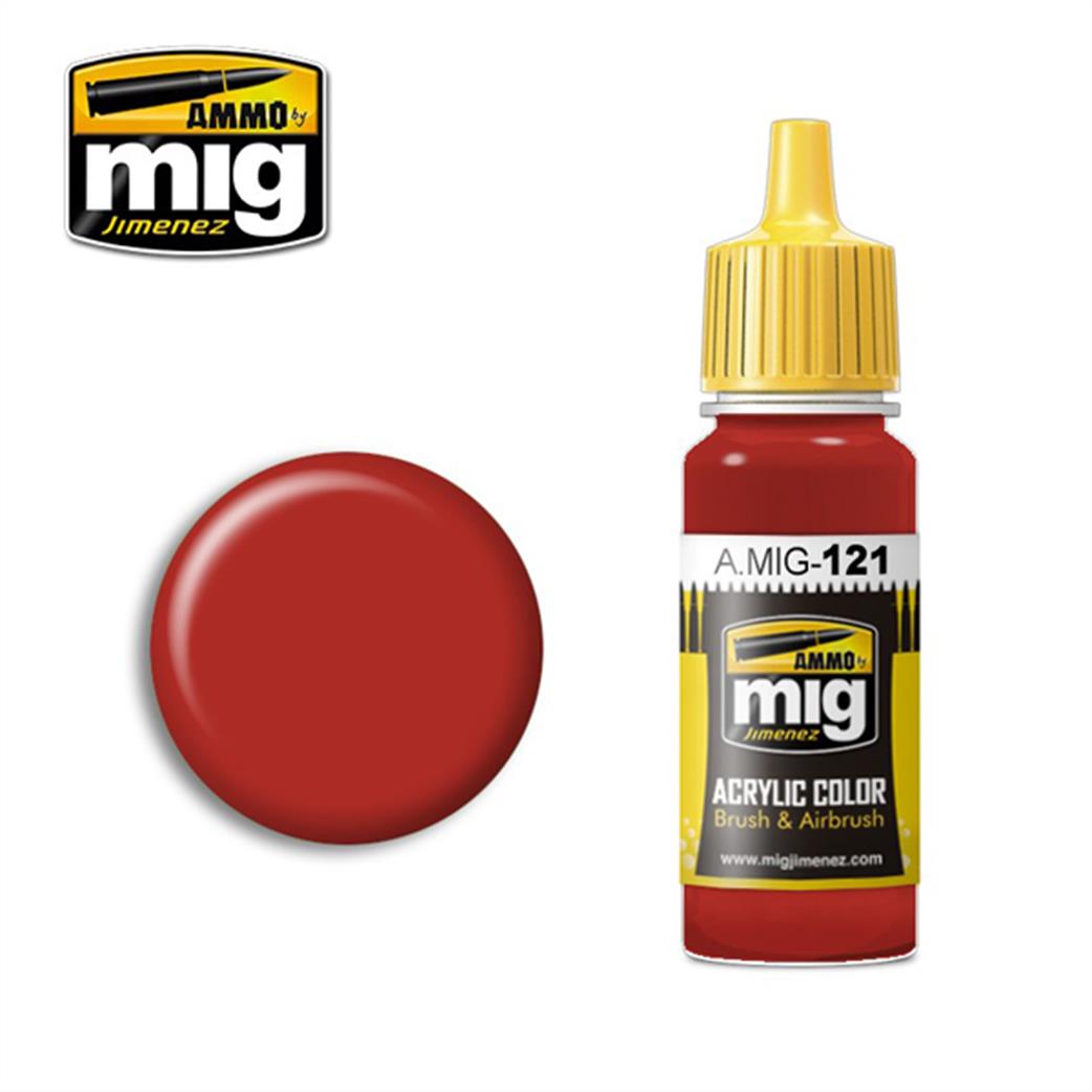 Ammo of Mig Jimenez  A.MIG-121 121 Blood Red acrylic paint