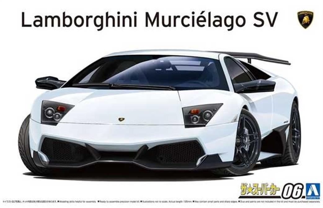 Aoshima 1/24 05901 Lamborghini Murcielago LP670-4 SV Car Kit