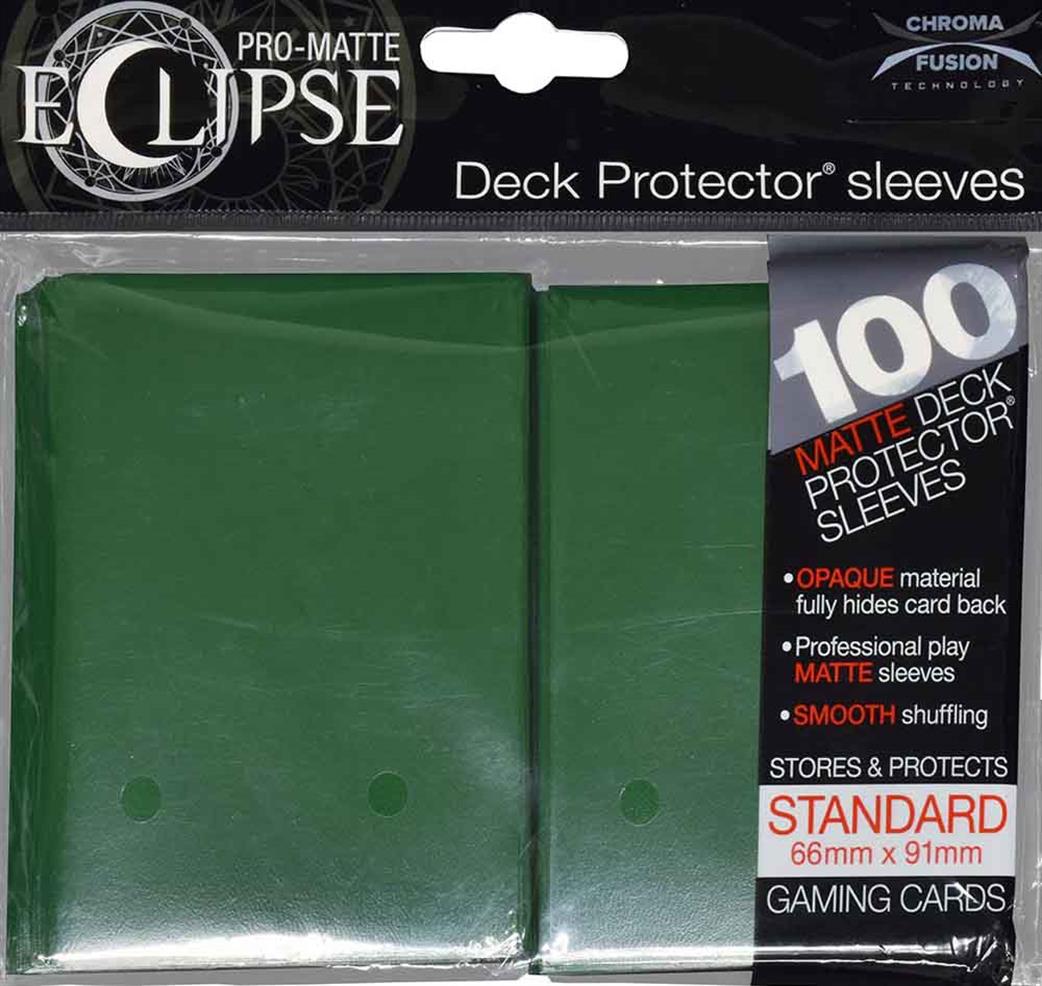 Ultra Pro  15617 100 Pro-Matte Eclipse Forest Green Deck Protectors