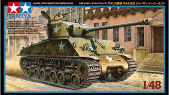 Tamiya 32594 1/48 Scale US Medium Tank M4A3E8 Sherman Easy Eight KitLength 156mm Width 62mm