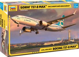 Zvezda 7026 1/144th Boeing 737 Max 8 Airliner KitNumber of Parts 121   Length 274mm