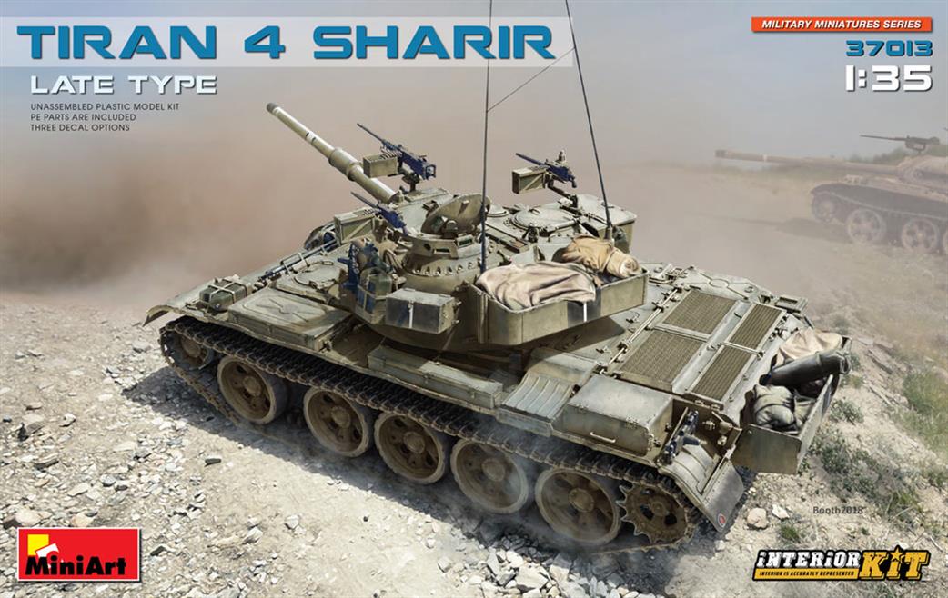 MiniArt 1/35 37013 IDF Tiran 4 Sharir Israeli MBT Quality Plastic Kit