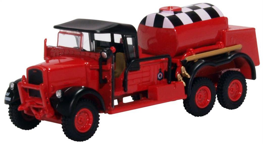 Oxford Diecast 1/76 76WOT002 Ford WOT1 Crash Tender RAF Catterick Red