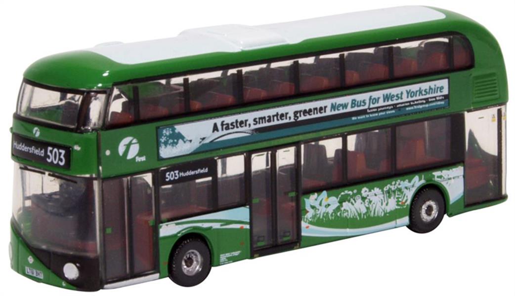 Oxford Diecast 1/148 NNR007 New Routemaster First West Yorkshire Bus Model