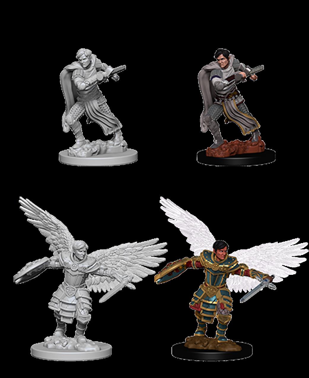 Wizkids  73380 Male Aasimar Fighter: D&D Nolzur's Marvelous Unpainted Miniatures