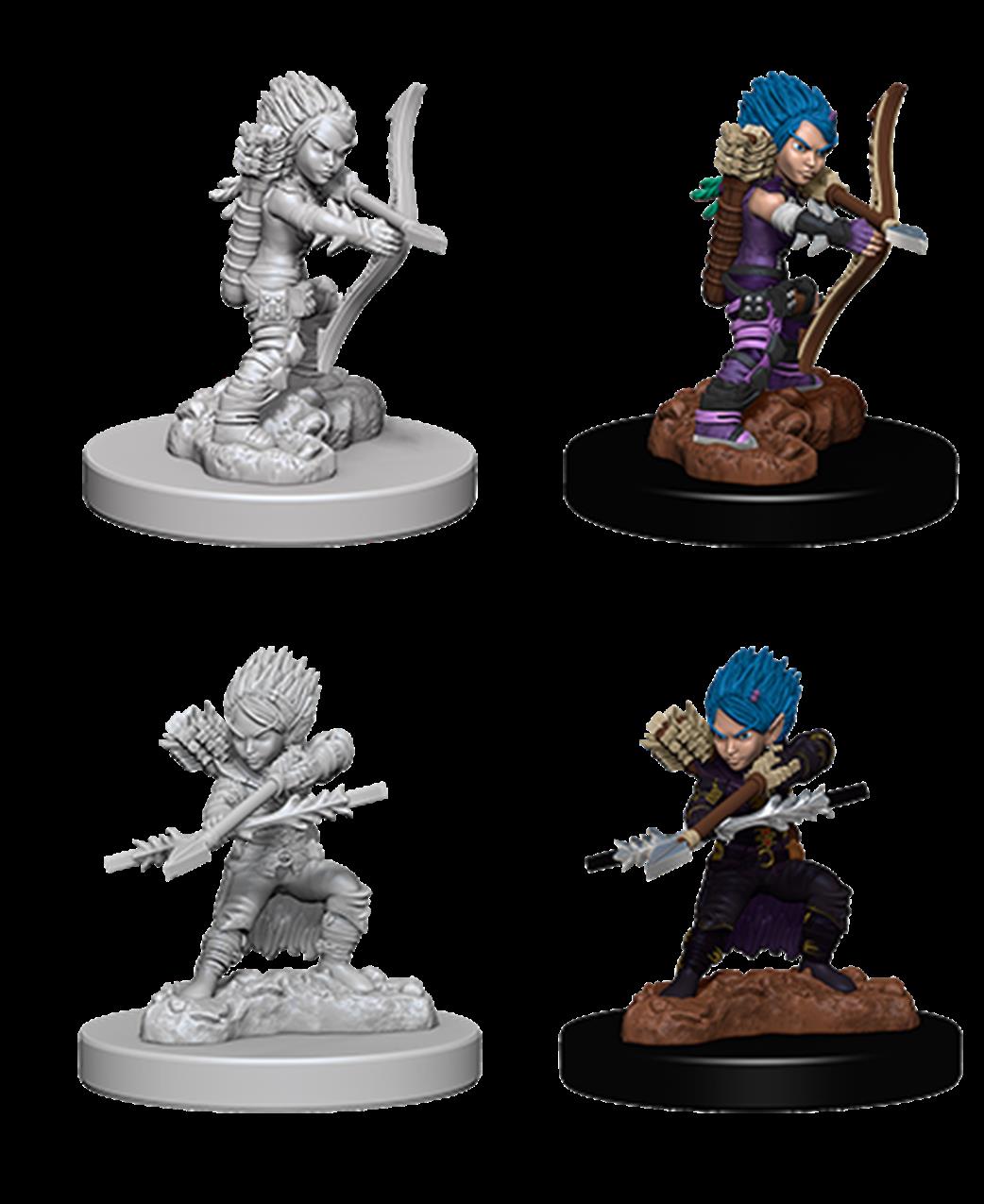 Wizkids  73408 Female Gnome Rogue: Pathfinder Deep Cuts Unpainted Miniatures