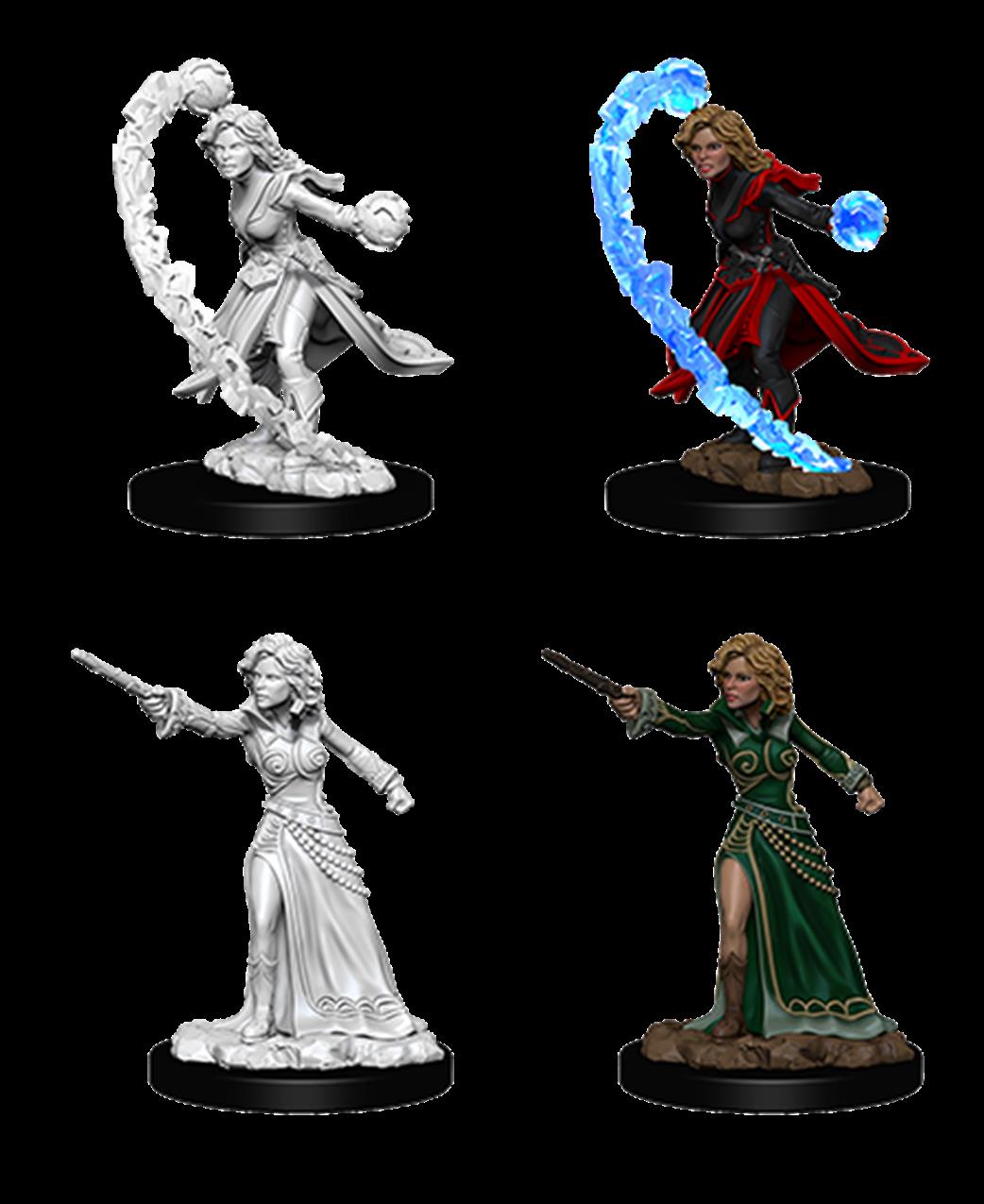 Wizkids 73412 Female Human Wizard: Pathfinder Deep Cuts Unpainted ...