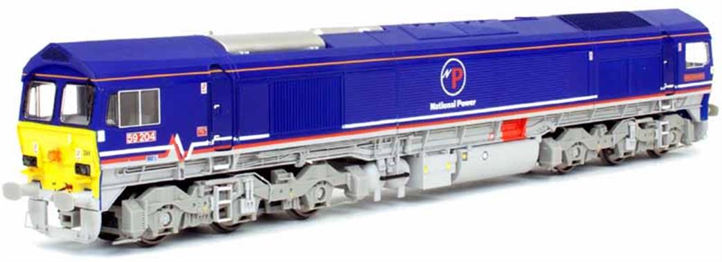 Dapol OO 4D-005-003 National Power 59204 Class 59/2 Co-Co Diesel Freight Locomotive NP Blue