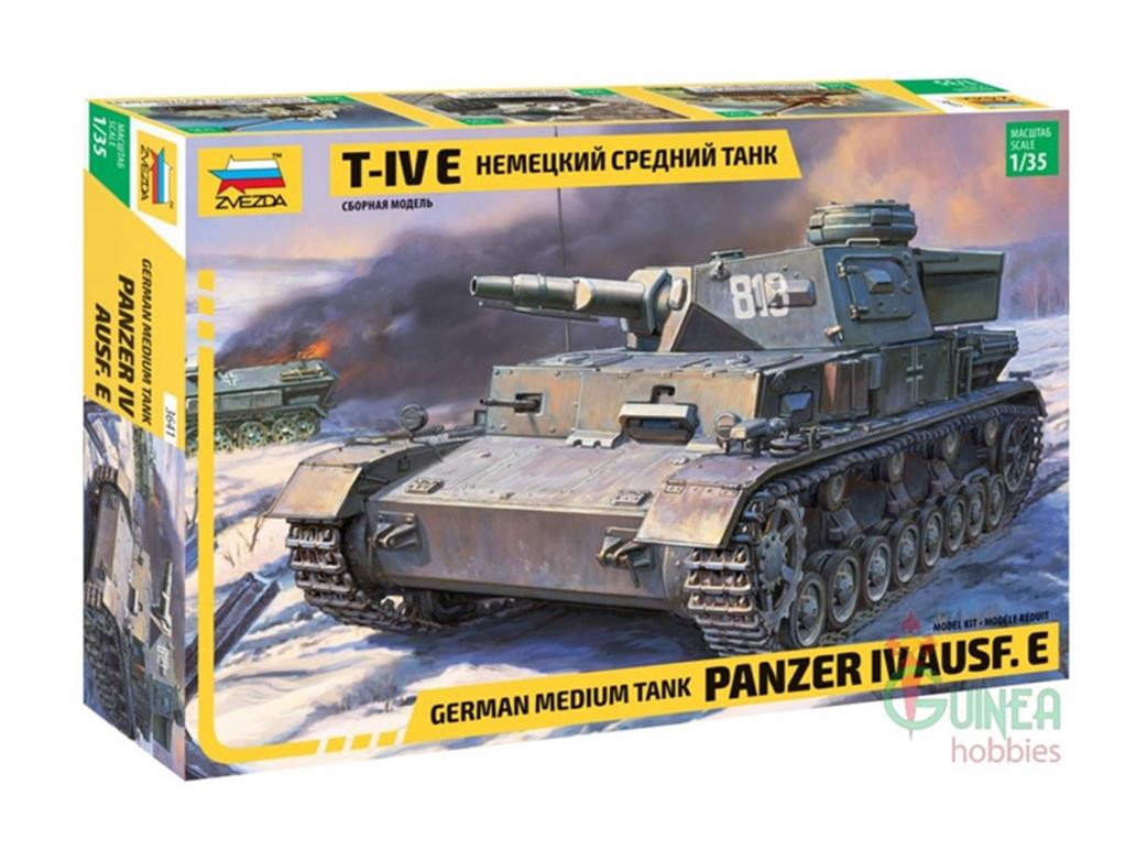 Zvezda 3641 German Panzer IV Ausf E Tank Kit 1/35