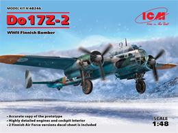Dornier Do-17Z-7 WWII German Night FighterGlue and paints are required to assemble and complete the model (not included)