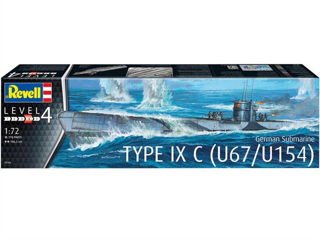 Revell 05166 German Submarine Type IX C Early Conning Tower Kit 1/72