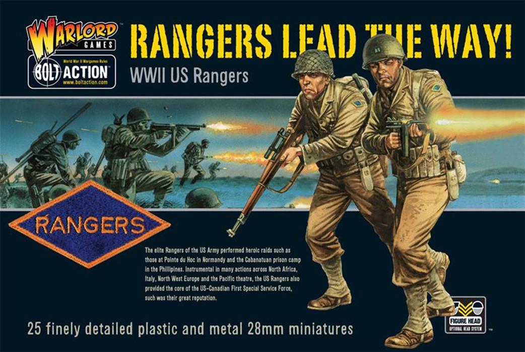 Warlord 28mm WGB-AI-02 Rangers Lead the Way WWII US Rangers