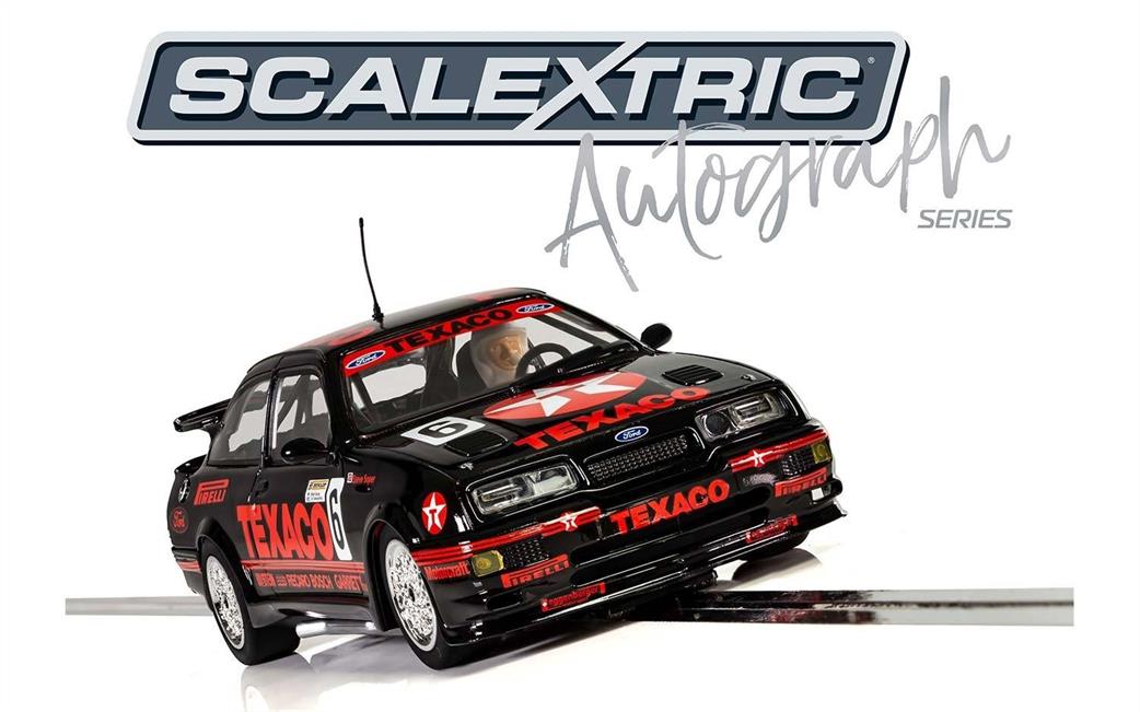 Scalextric 1/32 C3738AE Autograph Ford Sierra RS500 Steve Soper Slot Car Model