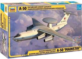 Zvezda 7024 1/144th Russian A-50 Mainstay Airbourne Early Warning &amp; Control AEW Aircraft KitNumber of Parts 195   Length 325mm 