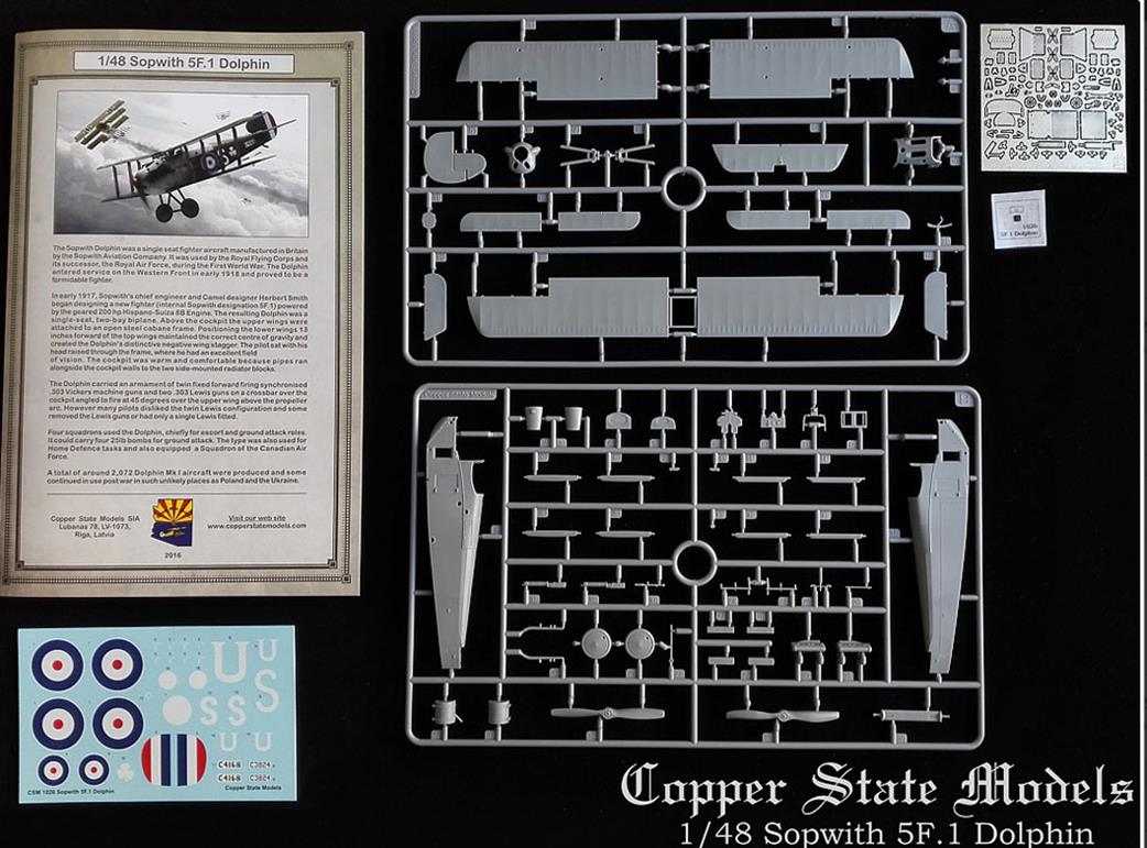 Copper State Models 1026 Sopwith 5F.1 Dolphin WW1 Fighter Kit 1/48
