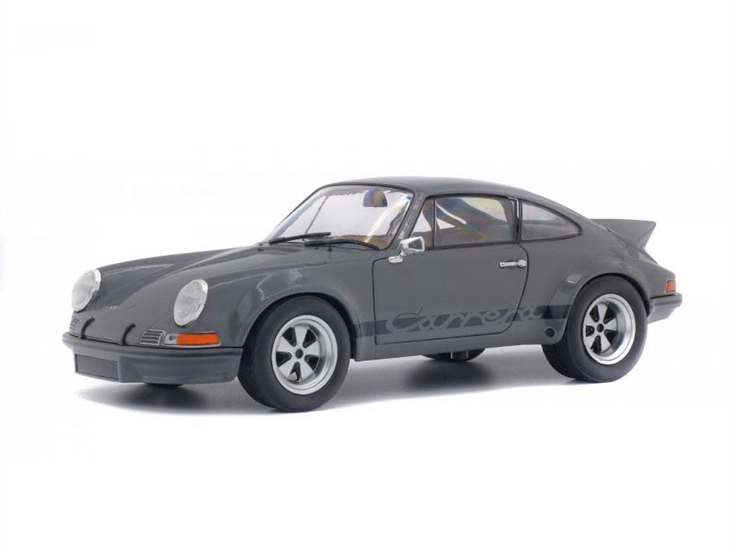 Solido 1/18 S1801107 Porsche 911 1973 RSR Grey Diecast Car Model