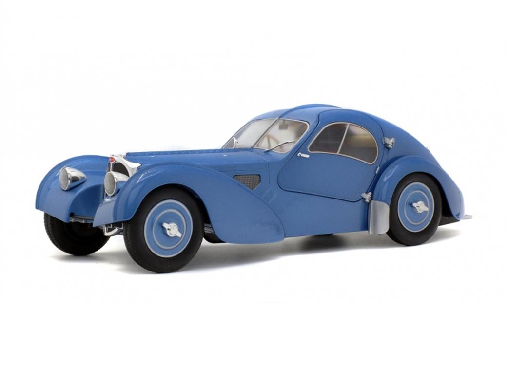 Solido 1/18 S1802102 1937 Bugatti Atlantic in Blue Diecast Car model