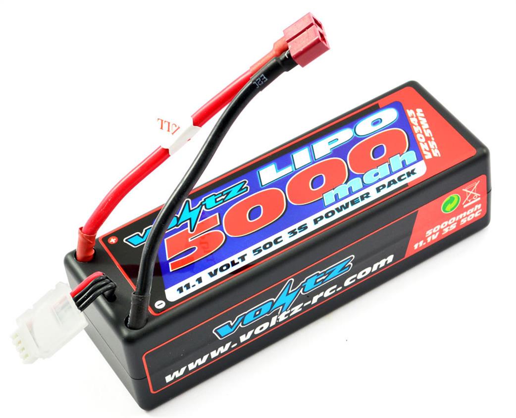 Voltz  VZ0343 5000Mah Lipo Hard Case 11.1v 50C Battery Stick Pack