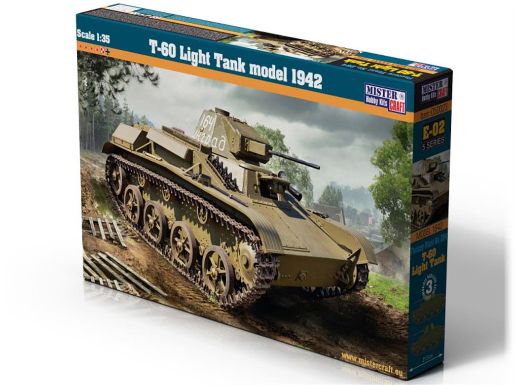 MisterCraft 1/35 050023 1942 T-60 Light Tank Kit