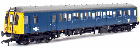 A detailed model of Gloucester built BR c lass 122 single car DMU car W55003 finished in BR blue livery with full yellow ends. This is an early version of the BR blue period with the car retaining the two-character route indicator blind in the cab ends.Expected quarter 4 2018
