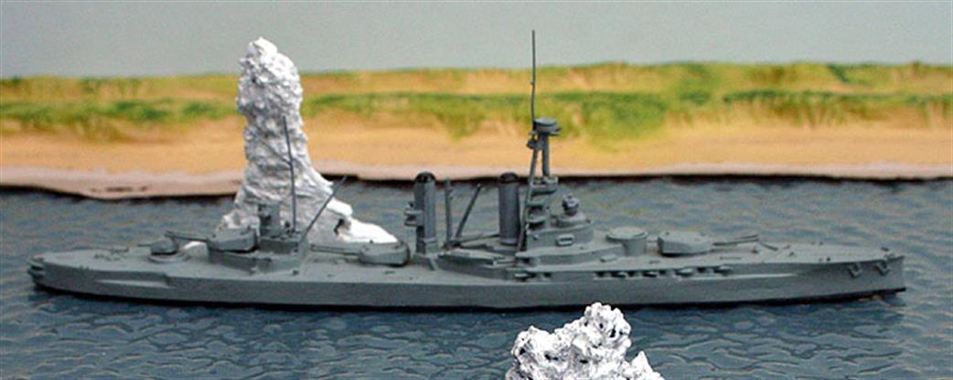 Secondhand Mini-ships 1/1250 KB14 HMS Iron Duke gunnery training and headquarters ship 1939-45
