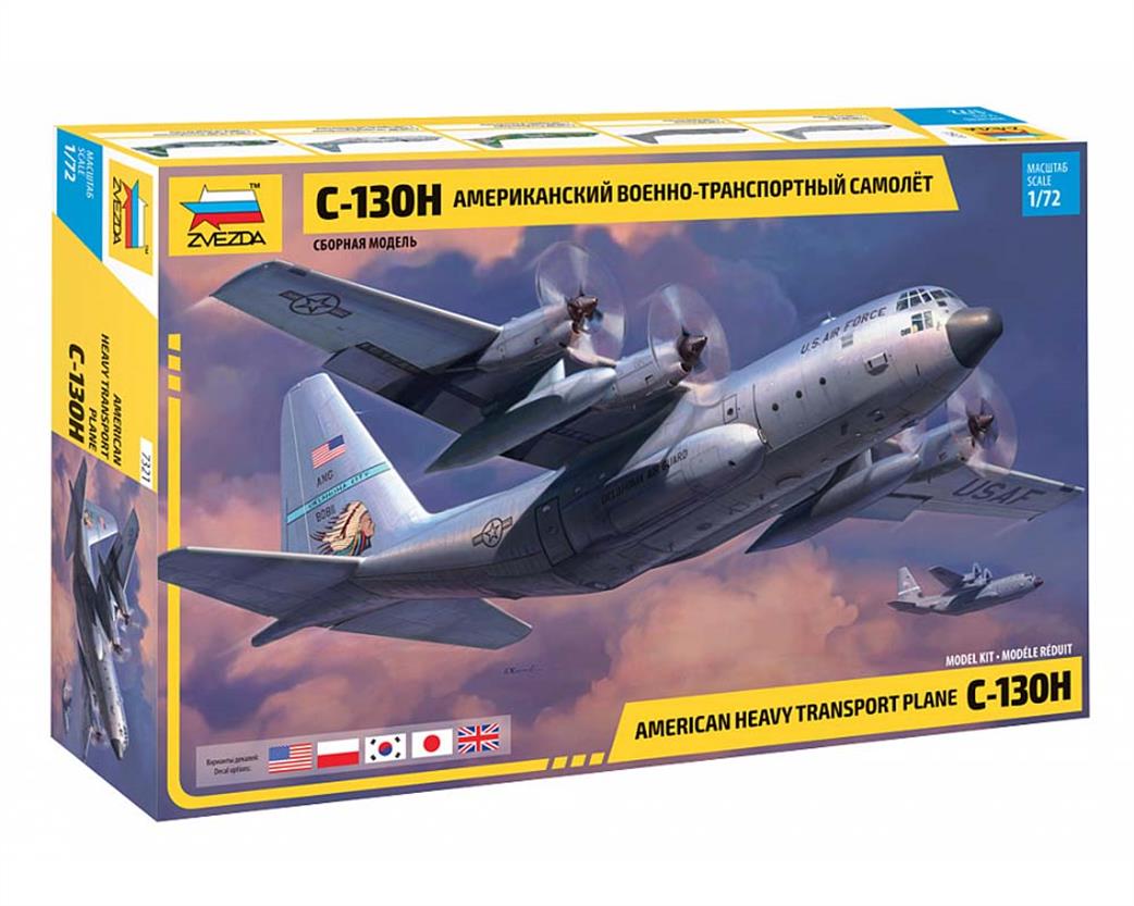 Zvezda 1/72 7321 Hercules C130-H Transport Aircraft kit