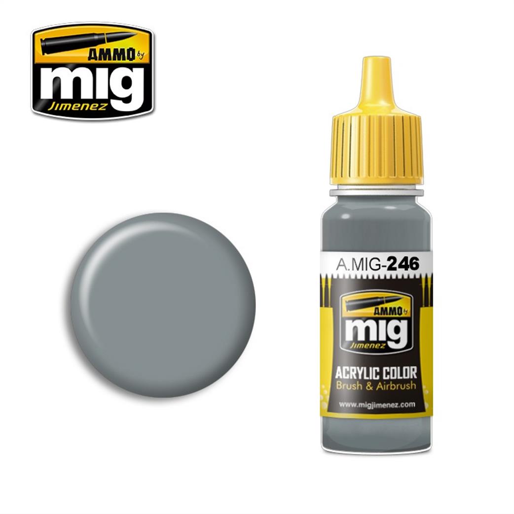Ammo of Mig Jimenez  A.MIG-246 246 Medium Sea Grey Acrylic Color Paint