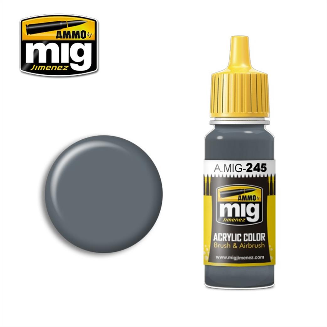 Ammo of Mig Jimenez  A.MIG-245 245 Ocean Grey Acrylic Color Paint