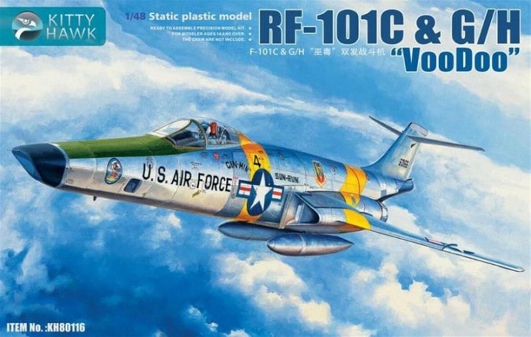 Kitty Hawk 1/48 KH80116 USAF F-101C/G/H  Voodoo Aircraft Kit