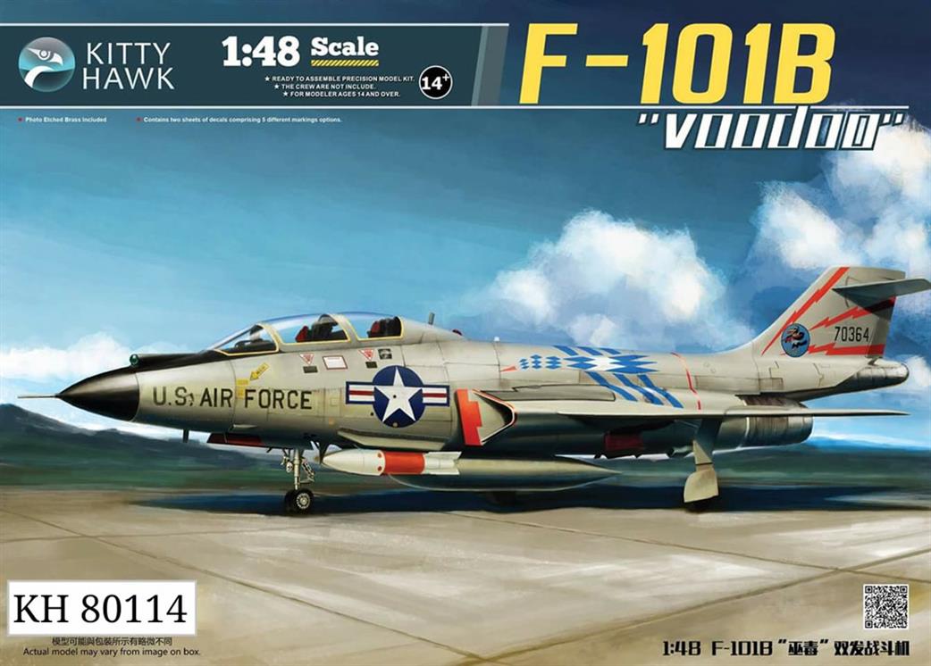 Kitty Hawk 1/48 KH80114 USAF F-101B Voodoo Aircraft Kit