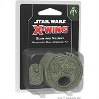 Customize and enhance your maneuver dials as you fly free alongside the Scum and Villainy with the Scum and Villainy Maneuver Dial Upgrade Kit for X-Wing 2nd Ed™! This pack includes three detailed plastic protectors for your ships’ maneuver dials. In addition, you’ll find dial ID tokens to easily identify which dials match your ships in the heat of battle. Choose your maneuvers quickly and stylishly with the Scum and Villainy Maneuver Dial Upgrade Kit.