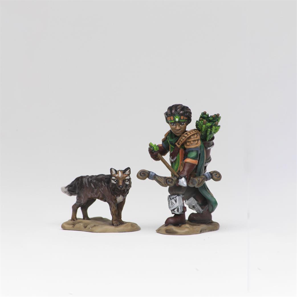 Wizkids  73316 Boy Ranger & Wolf: Wizkids Wardlings Miniatures