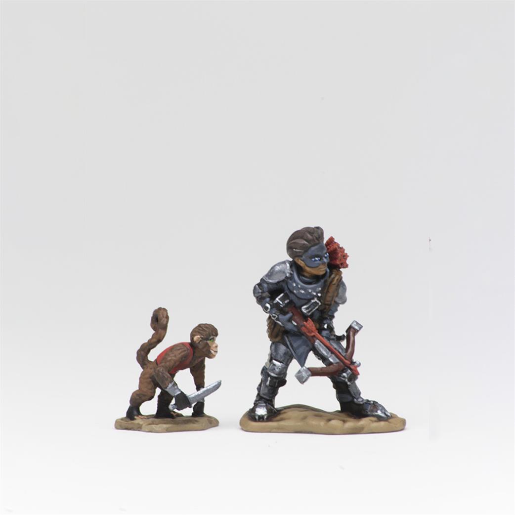 Wizkids  73317 Boy Rogue & Monkey: Wizkids Wardlings Miniatures