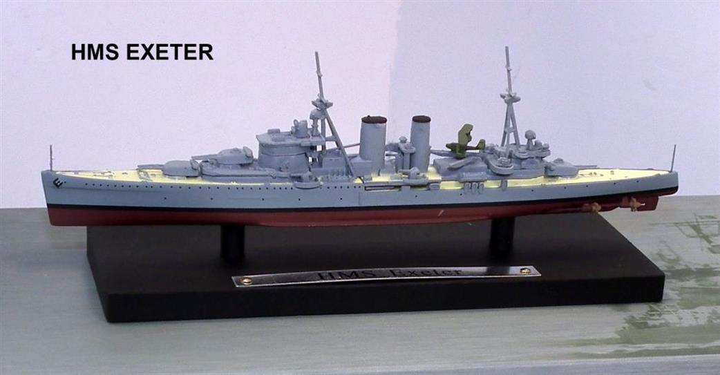 Altaya 1/1250 GM114 British Royal Navy Cruiser HMS Exeter Full Hull Model