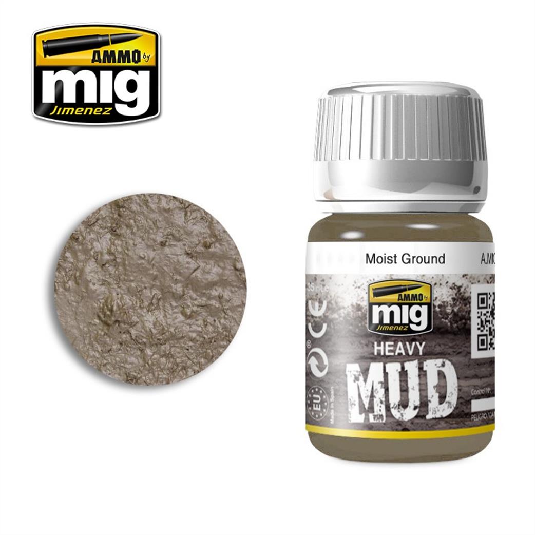 Ammo of Mig Jimenez  A.MIG-1703 Moist Ground Enamel Heavy Mud