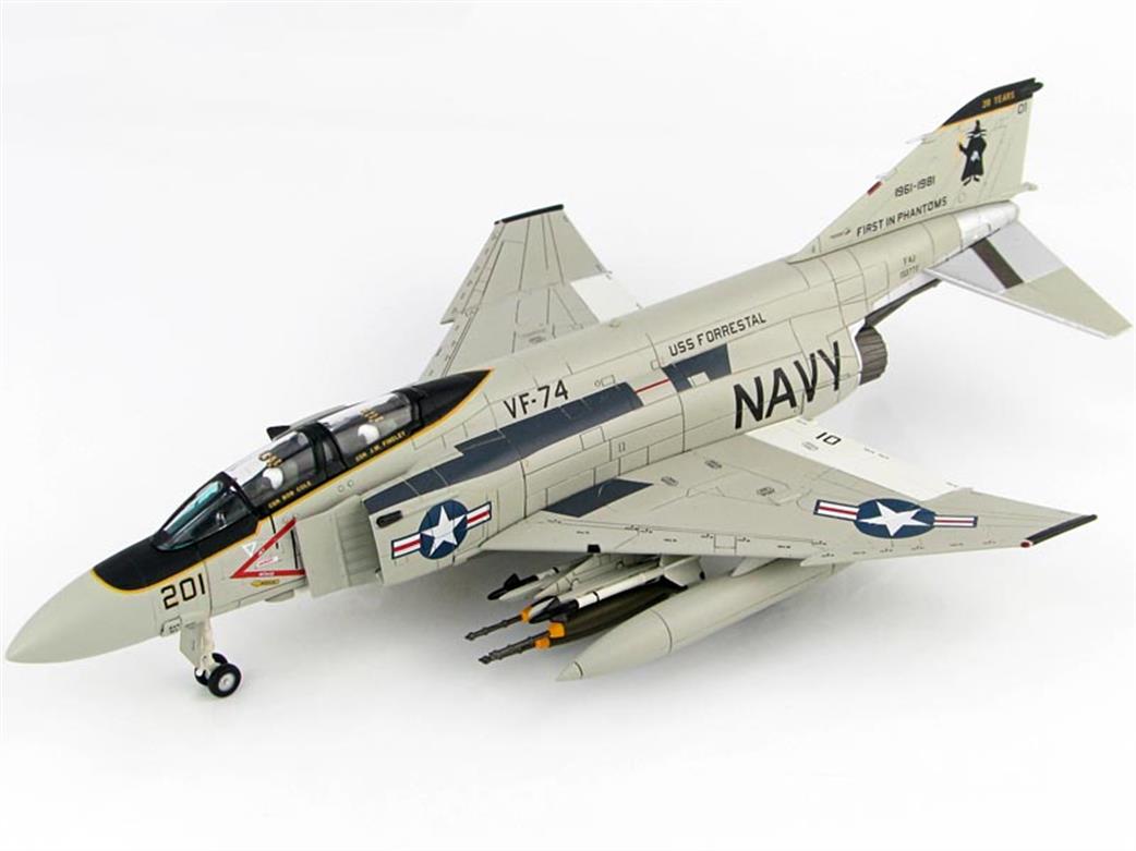 Hobby Master 1/72 HA19008 McDonnell Douglas F-4J Phantom II 20th Anniversary Phantom First In Phantoms BuNo.153777, VF-74, Oceana NAS, 1981