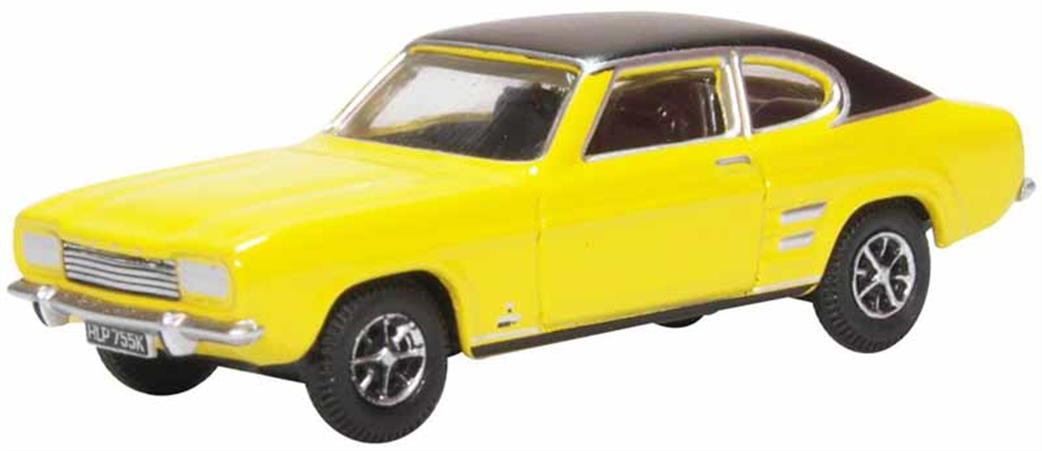 Oxford Diecast 1/76 76CP001 Ford Capri Mk1 Maize Yellow