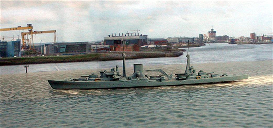 Delphin D63 HMS Leander light cruiser in WW2 1/1250