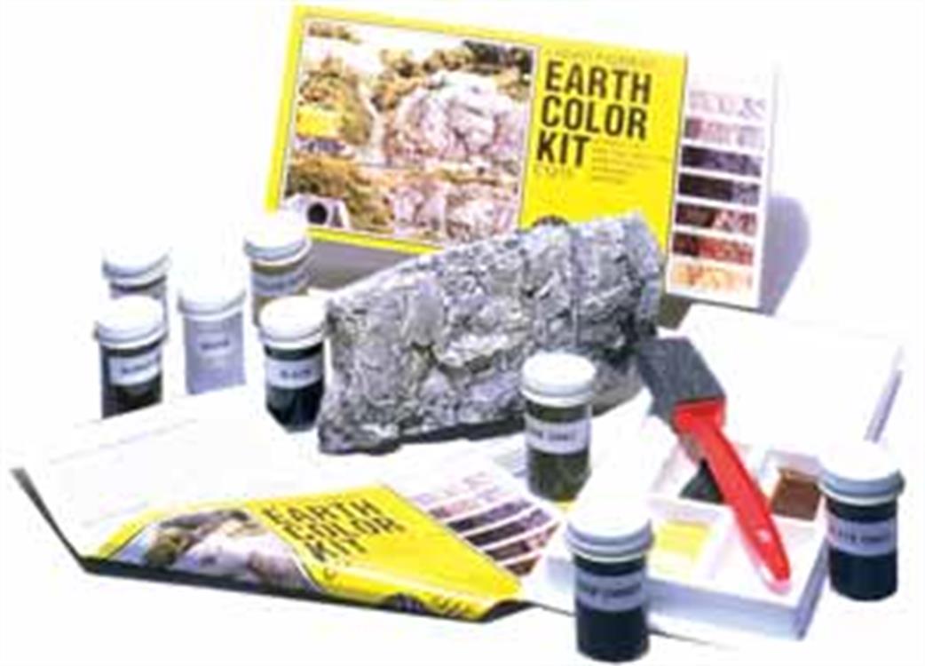 Woodland Scenics  C1215 Earth Colour Kit Liquid Pigment (8 Colours)