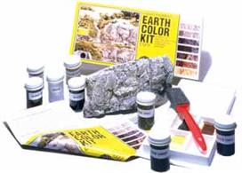 This is an amazingly simple system for coloring terrain and plaster castings such as rocks, retaining walls, culverts and tunnel portals. Specifically formulated for coloring Flex Paste™, Plaster Cloth, Lightweight Hydrocal®*, plaster, foam, wood and papier mache terrain models. Water-soluable. Eight individual bottles in kit.1 oz. (29.5 mL) ea