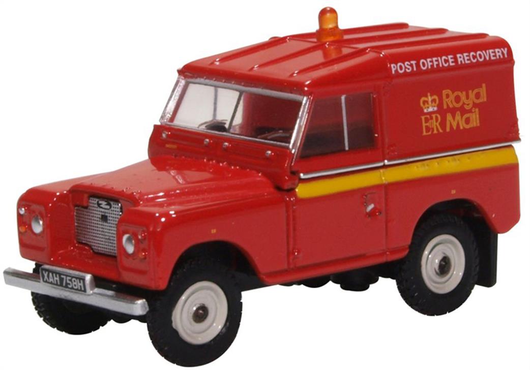 Oxford Diecast 1/76 76LR2AS002 Land Rover Series IIA SWB Hard Top Royal Mail (PO Recovery)