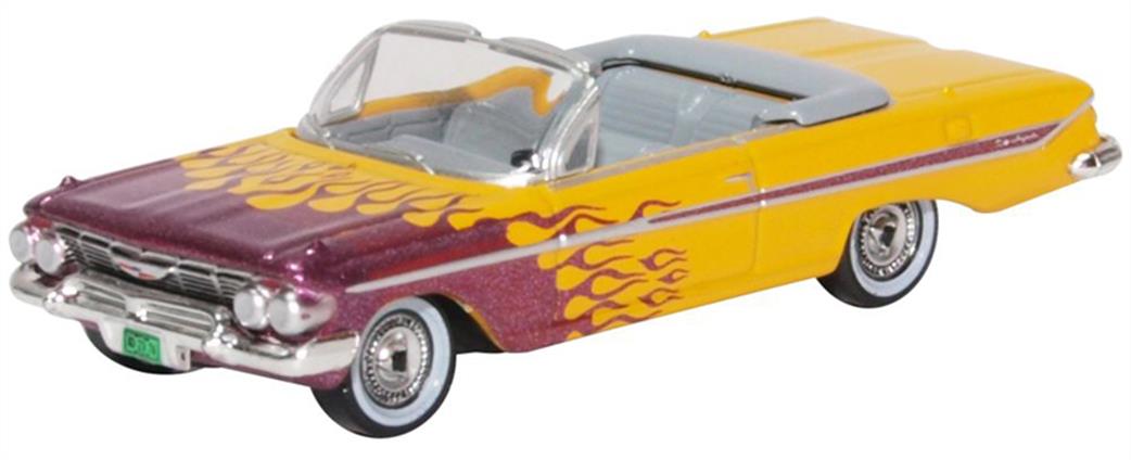 Oxford Diecast 1/87 87CI61004 Chevrolet Impala 1961 Convertible Hot Rod