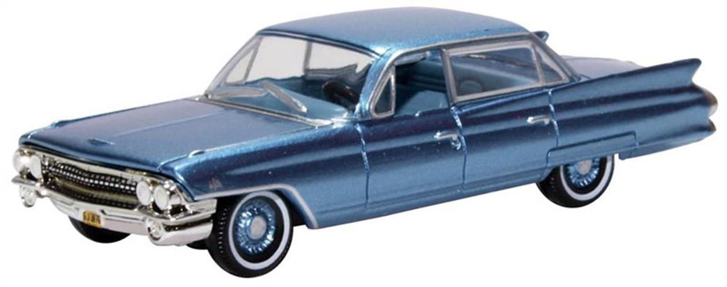 Oxford Diecast 1/87 87CSD61003 Cadillac Sedan DeVille 1961 Nautilis Blue